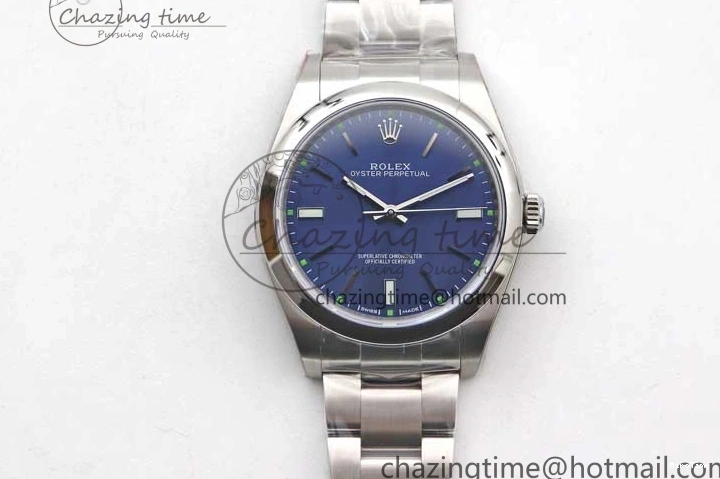 MiroTime 0105 Oyster Perpetual 39mm 114300 EWF 1:1 Best Edition 904L Steel Blue Dial on SS Bracelet SA WaterResistant 2005